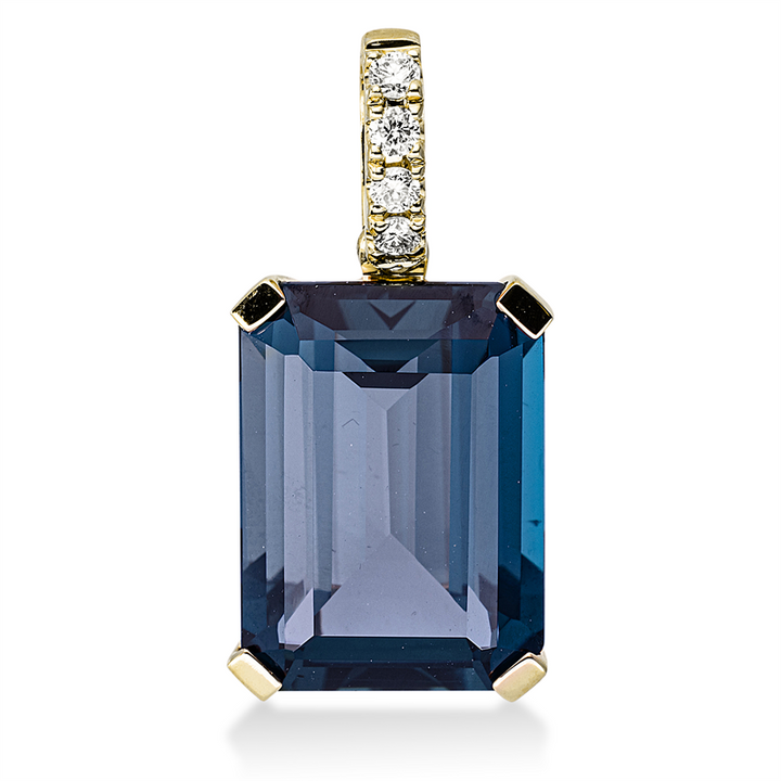 Farbstein Fashion Anhänger Gelbgold 18kt Ref-3F813