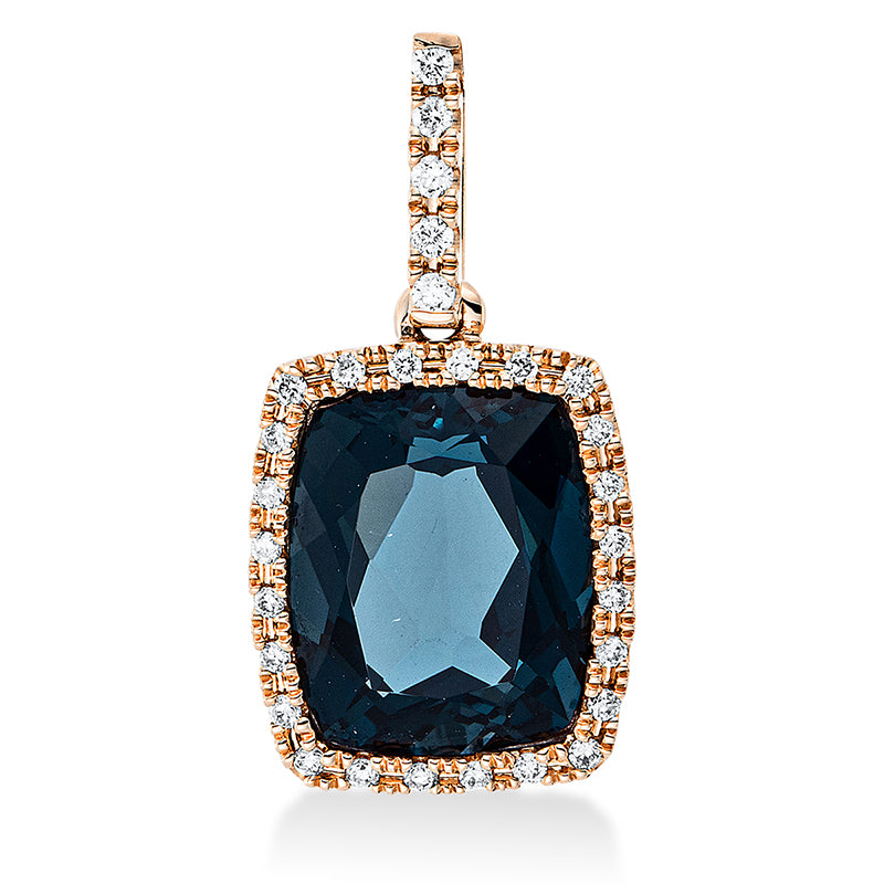 Farbstein Fashion Anhänger Rotgold 18kt Ref-3F821