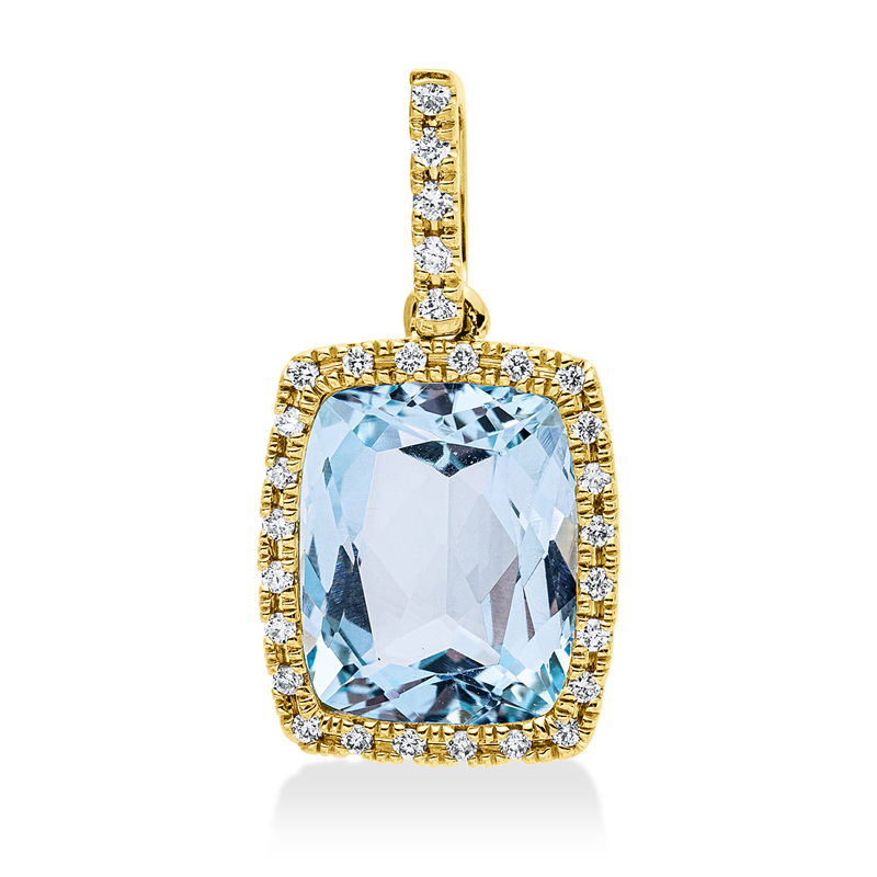 Farbstein Fashion Anhänger Gelbgold 18kt Ref-3F823