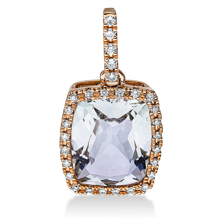 Farbstein Fashion Anhänger Rotgold 18kt Ref-3F827