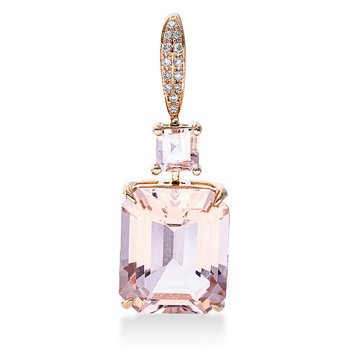 Farbstein Fashion Anhänger Rotgold 18kt Ref-3F879