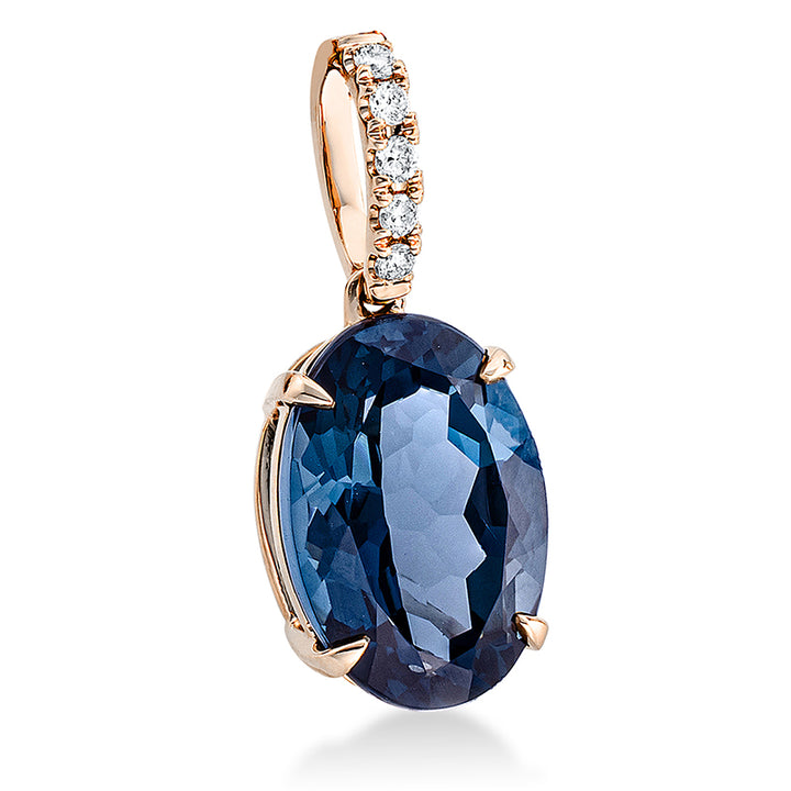 Farbstein Fashion Anhänger Rotgold 18kt Ref-3F880