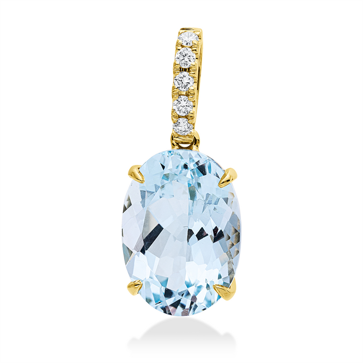 Farbstein Fashion Anhänger Gelbgold 18kt Ref-3F897