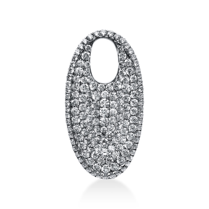 Mehrfachsteinbesatz Anhänger Weißgold 18kt 2,13ct