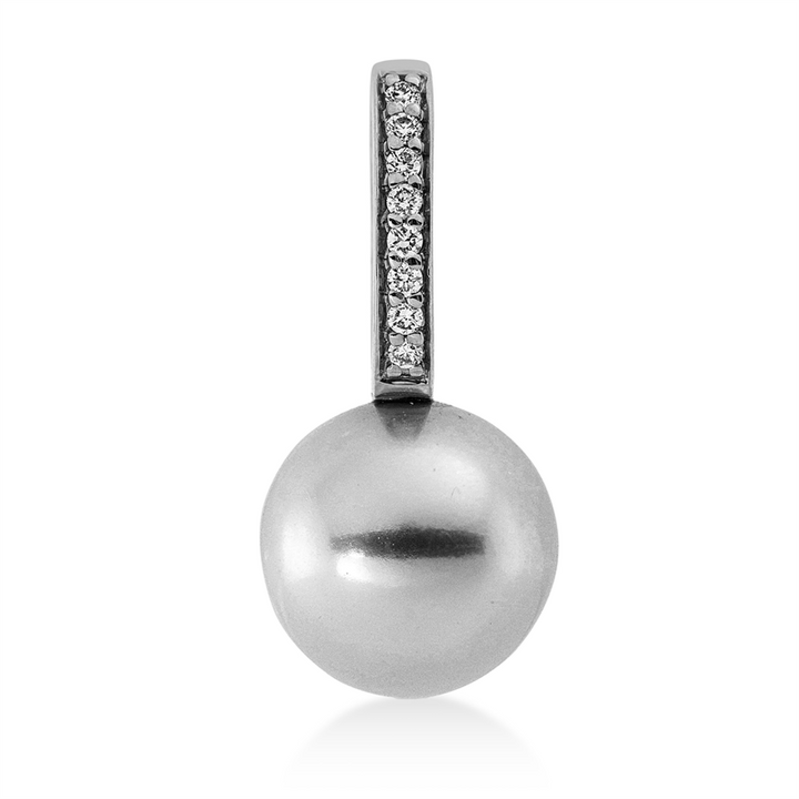 Perle Anhänger Weißgold 18kt Ref-3G564