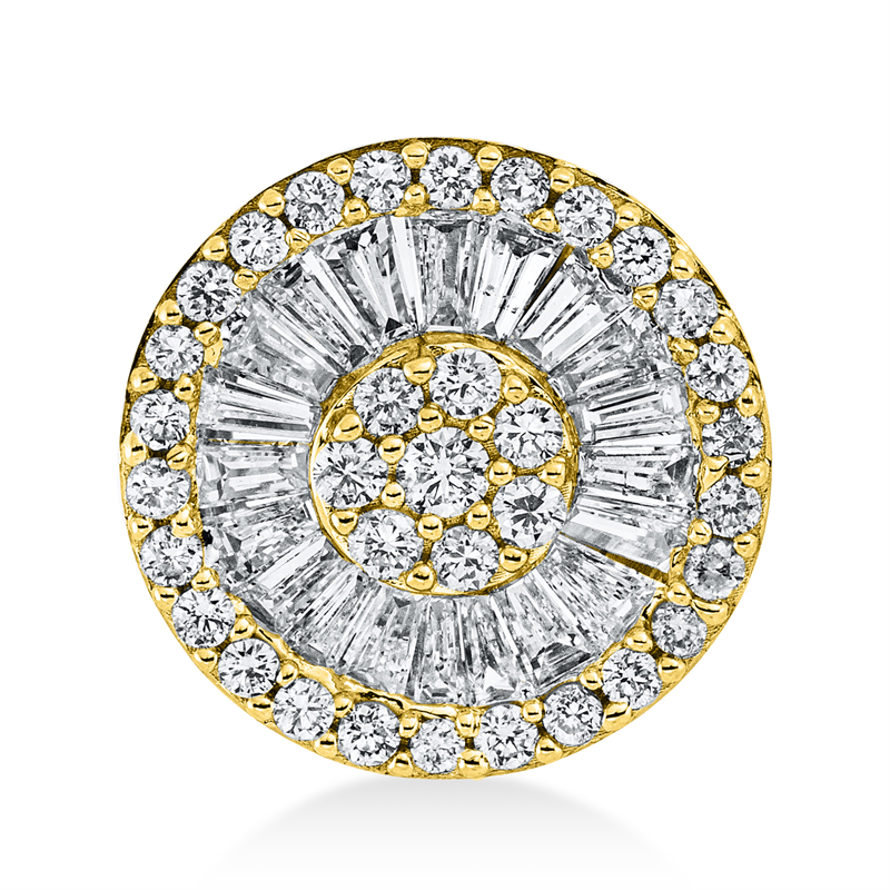 Baguette Illusion Anhänger Weißgold 18kt 0,69ct