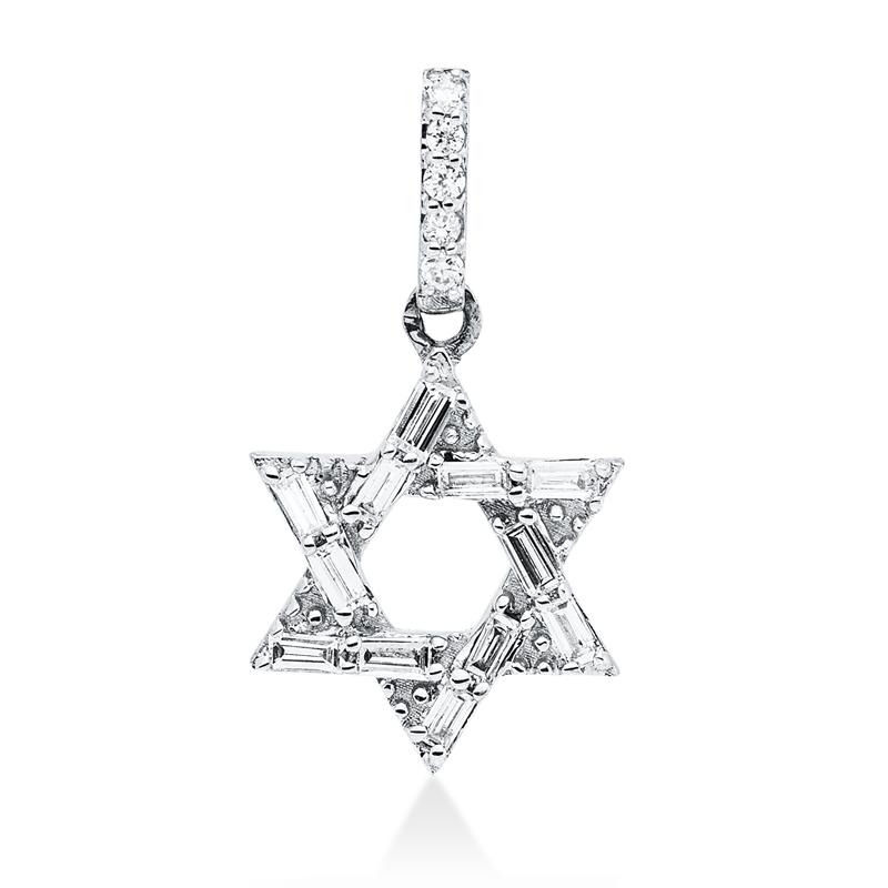 Symbol Anhänger Weißgold 18kt 0,11ct