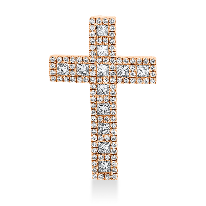 Kreuz Anhänger Rotgold 18kt Ref-3G839