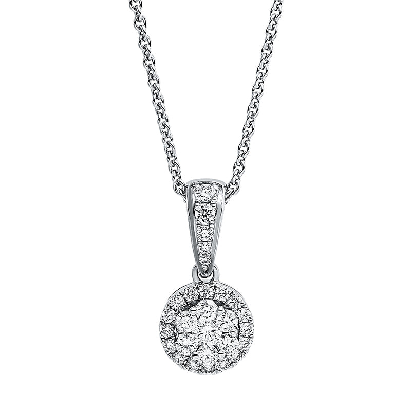 Illusion Classic Anhänger Weißgold 18kt 0,33ct