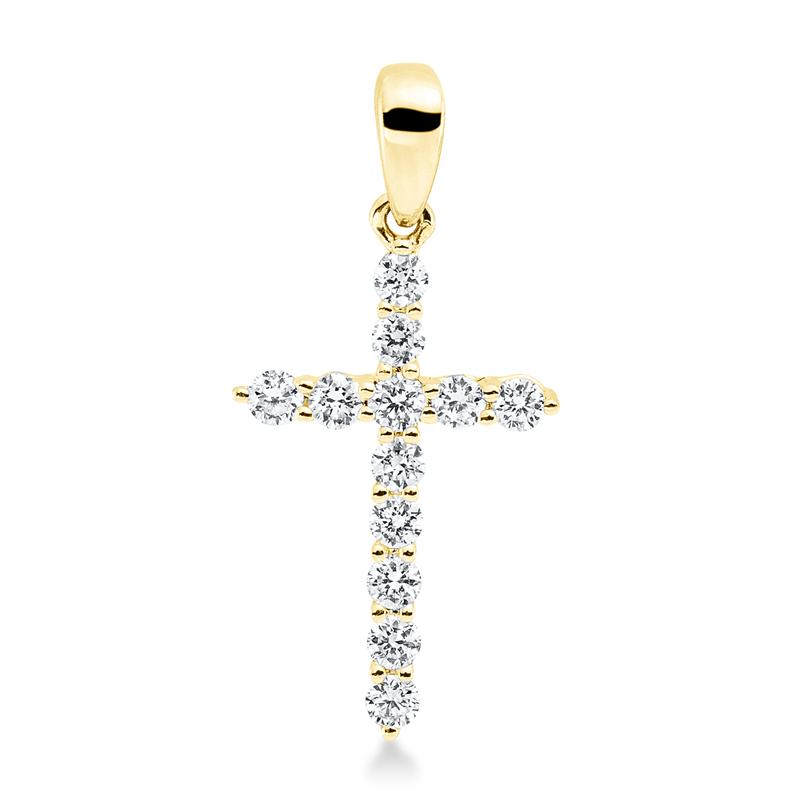 Kreuz Anhänger Gelbgold 18kt Ref-3H082