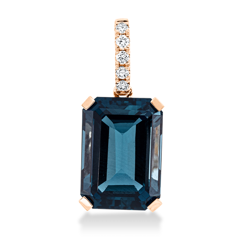 Farbstein Fashion Anhänger Rotgold 18kt Ref-3H229