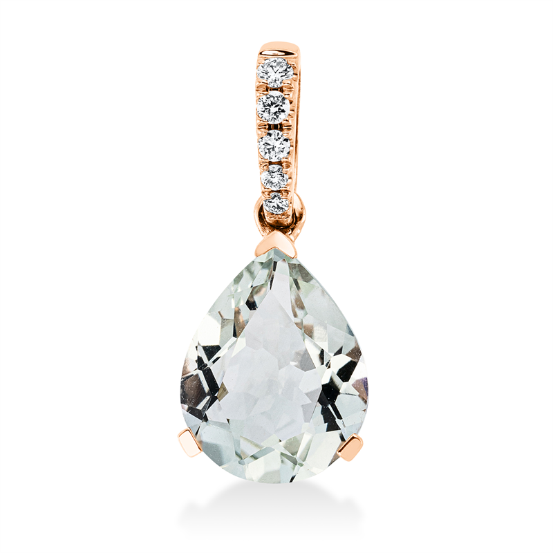 Farbstein Fashion Anhänger Rotgold 18kt Ref-3H253