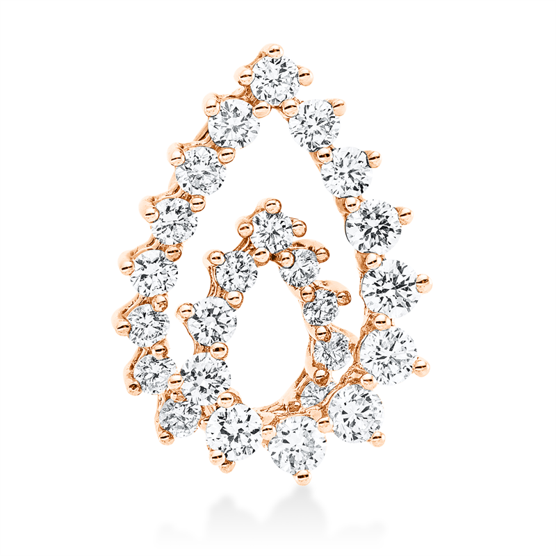 Modern Woman Anhänger Rotgold 18kt 0,8ct