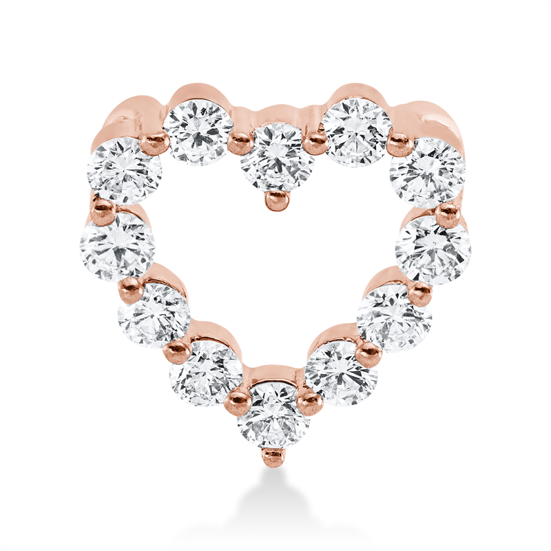 Herz Anhänger Rotgold 18kt Ref-3H316