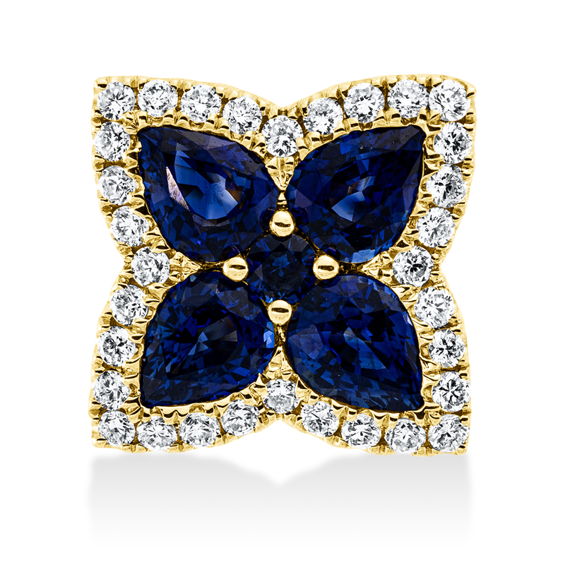 Farbstein Classic Anhänger Gelbgold 18kt 0,2ct