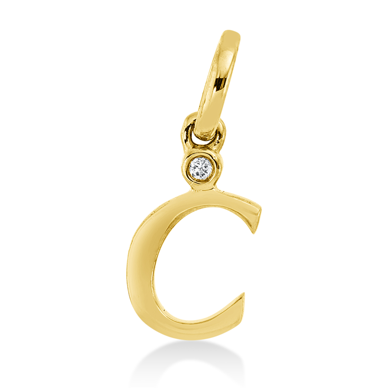 Buchstabe Anhänger Gelbgold 18kt Ref-3H876