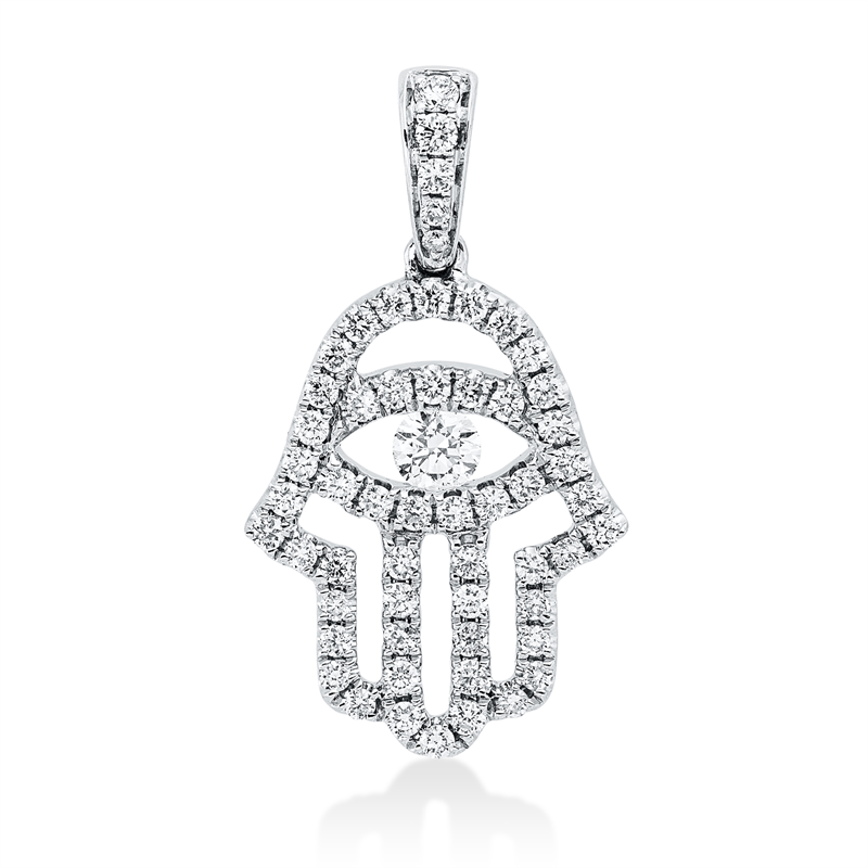 Symbol Anhänger Weißgold 18kt 0,51ct