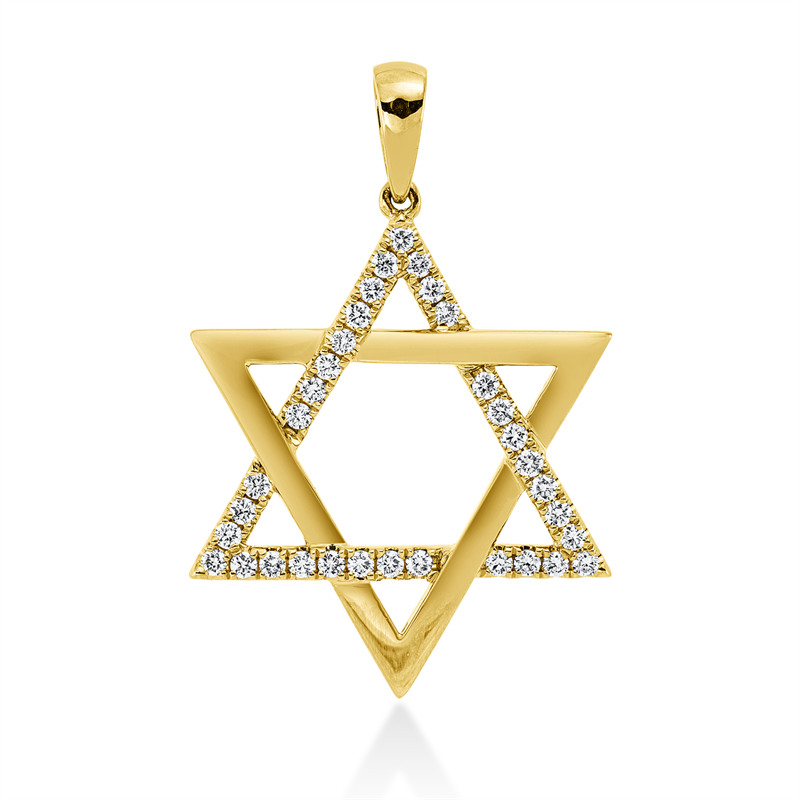 Symbol Anhänger Weißgold 18kt 0,36ct