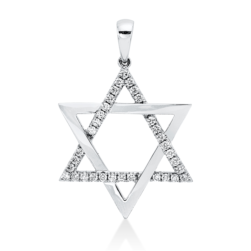 Symbol Anhänger Weißgold 18kt 0,36ct