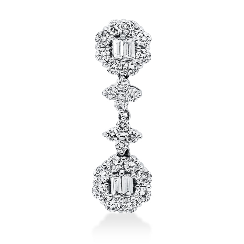 Baguette Anhänger Weißgold 18kt 0,73ct