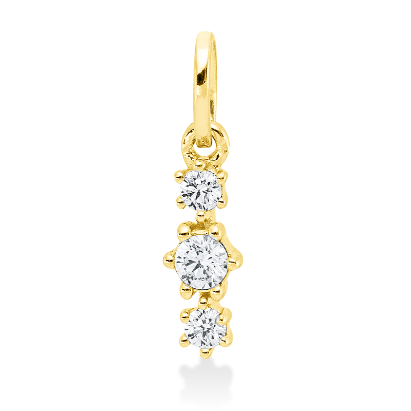 Modern Woman Anhänger Weißgold 18kt 0,1ct