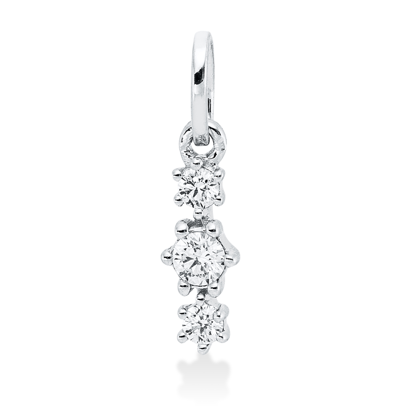 Modern Woman Anhänger Weißgold 18kt 0,1ct