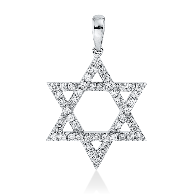 Symbol Anhänger Weißgold 18kt 0,42ct