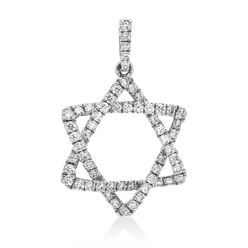 Symbol Anhänger Weißgold 18kt 0,4ct