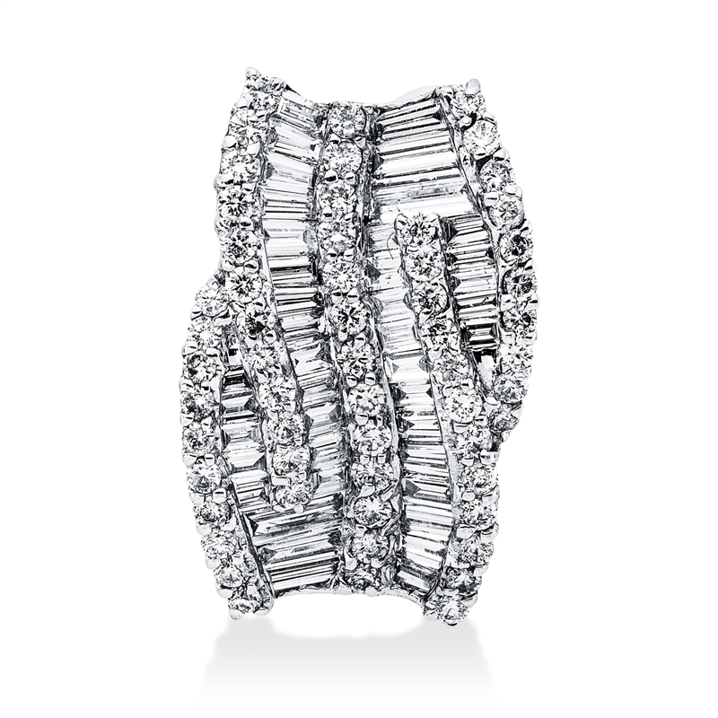 Baguette Anhänger Weißgold 18kt 1,33ct