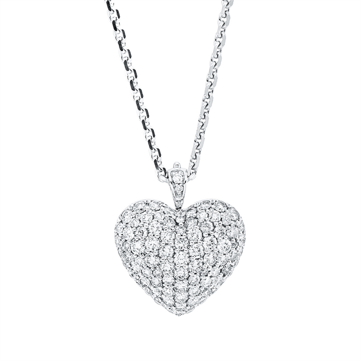 Herz Anhänger Weißgold 18kt Ref-3I465