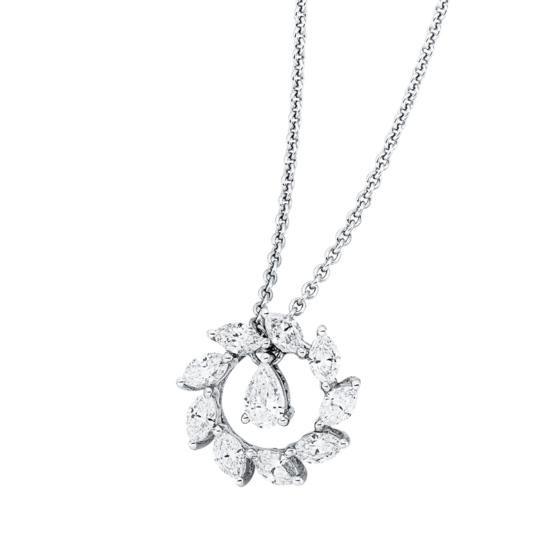 Modern Woman Anhänger Weißgold 18kt 0,7ct