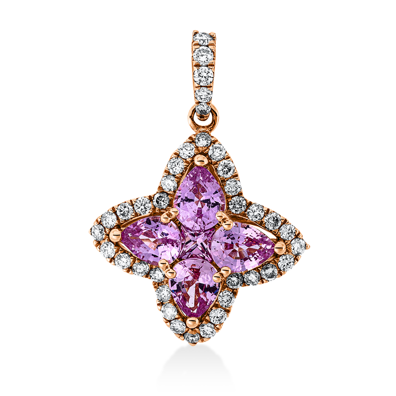 Farbstein Classic Anhänger Rotgold 18kt 0,27ct