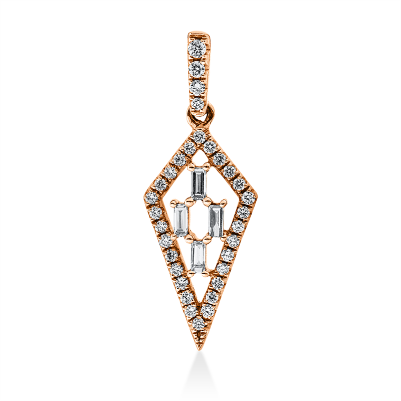 Modern Woman Anhänger Rotgold 18kt 0,24ct