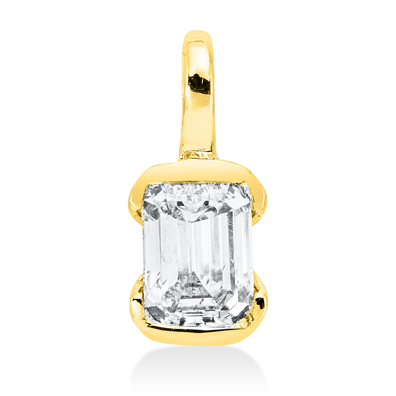 Solitaire Anhänger Weißgold 18kt 0,18ct