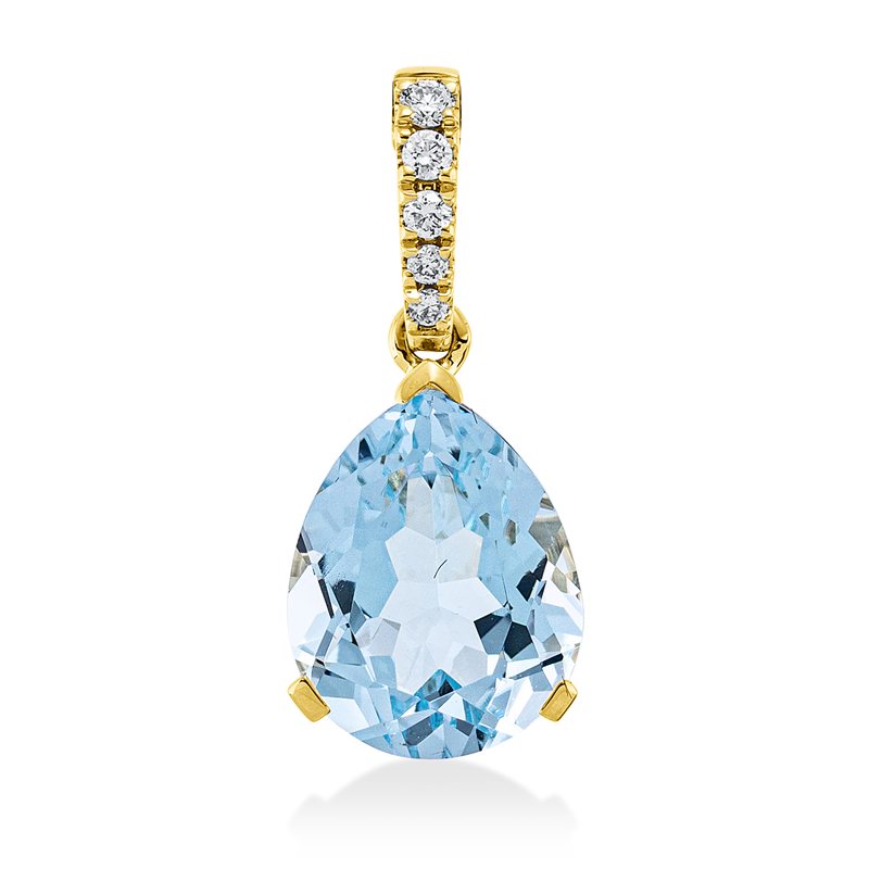 Farbstein Fashion Anhänger Gelbgold 18kt Ref-3I672