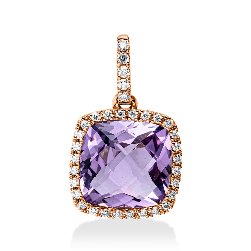 Farbstein Fashion Anhänger Rotgold 18kt Ref-3I677