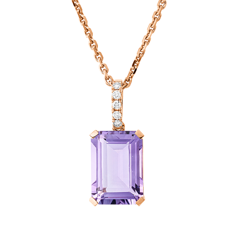 Farbstein Fashion Anhänger Rotgold 18kt Ref-3I701