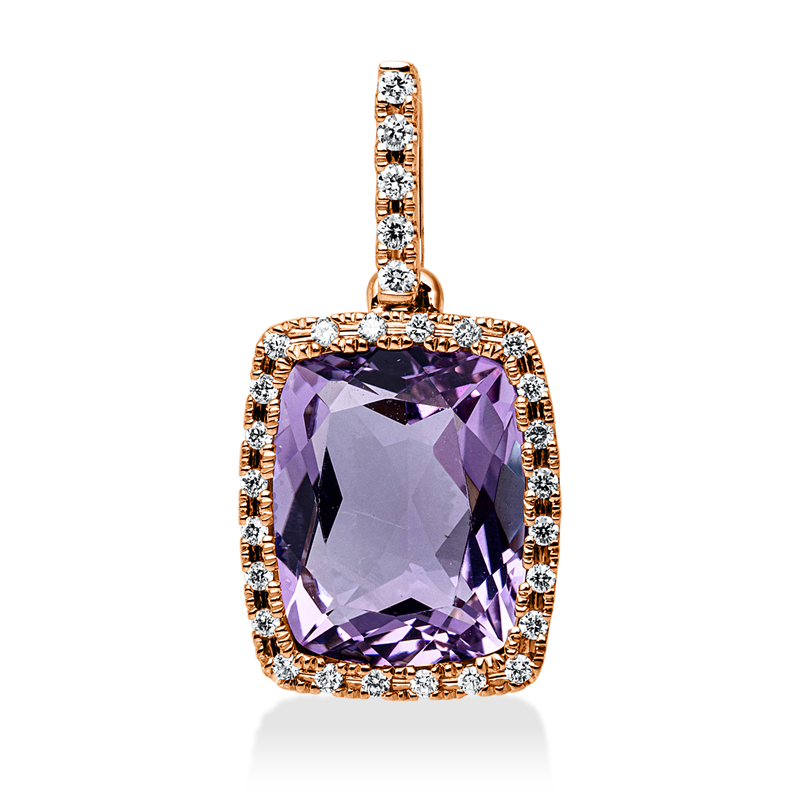 Farbstein Fashion Anhänger Rotgold 18kt Ref-3I702