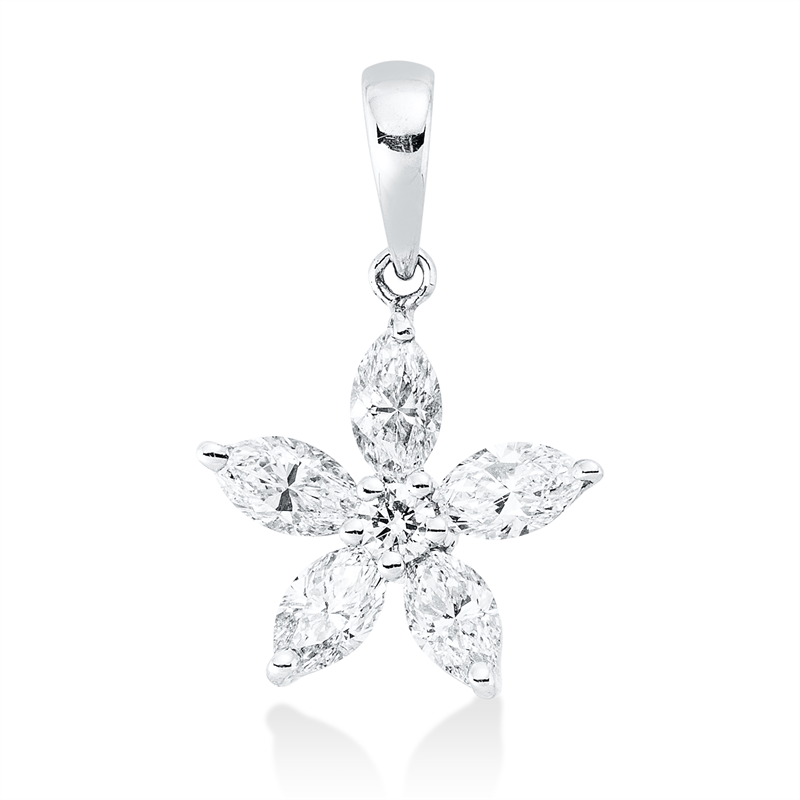 Modern Woman Anhänger Weißgold 18kt 0,65ct