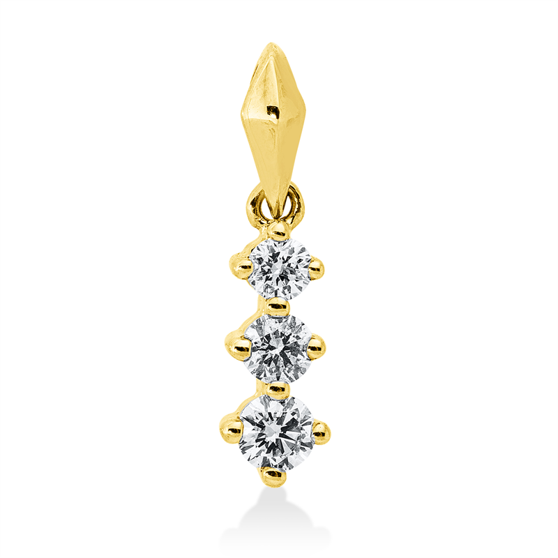 Modern Woman Anhänger Gelbgold 14kt 0,17ct