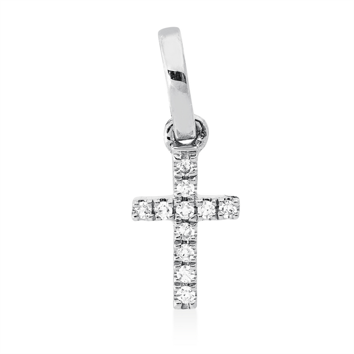 Kreuz Anhänger Weißgold 18kt Ref-3I761