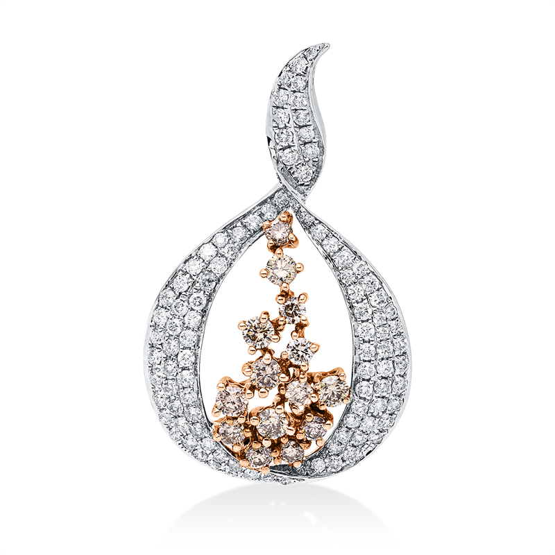 Modern Woman Anhänger Weißgold / Rotgold 18kt 1,73ct