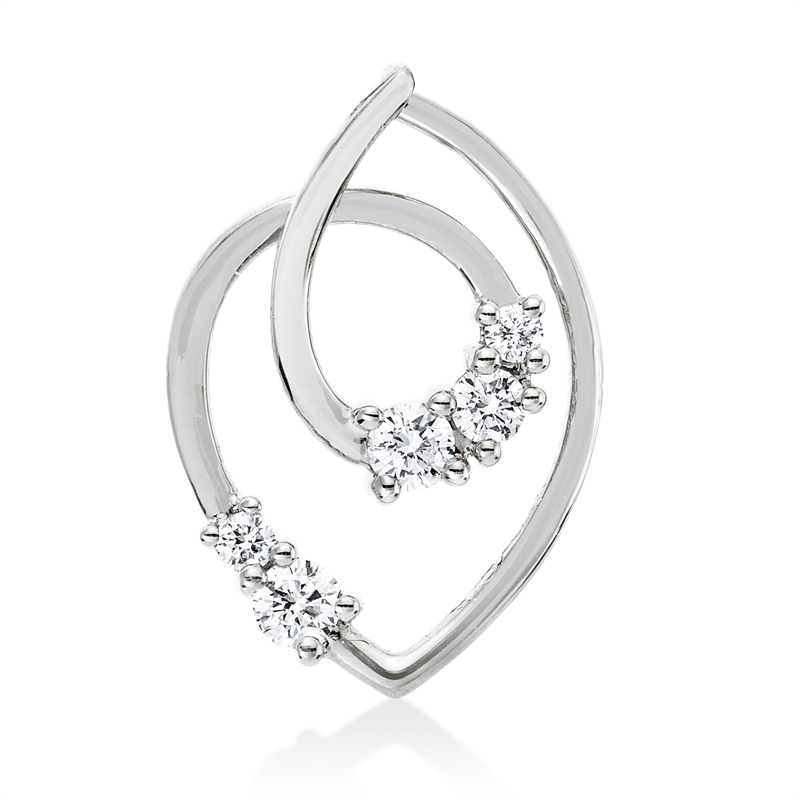 Modern Woman Anhänger Gelbgold 18kt 0,18ct