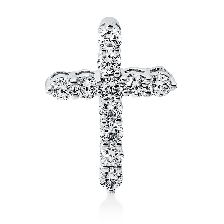 Kreuz Anhänger Weißgold 18kt Ref-3I818
