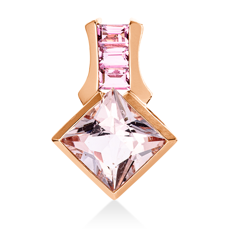 Farbstein Fashion Anhänger Rotgold 18kt