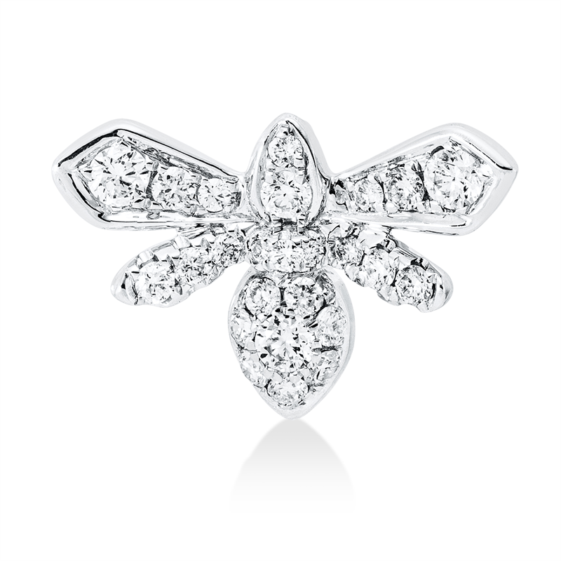 Tier Anhänger Weißgold 18kt 0,4ct