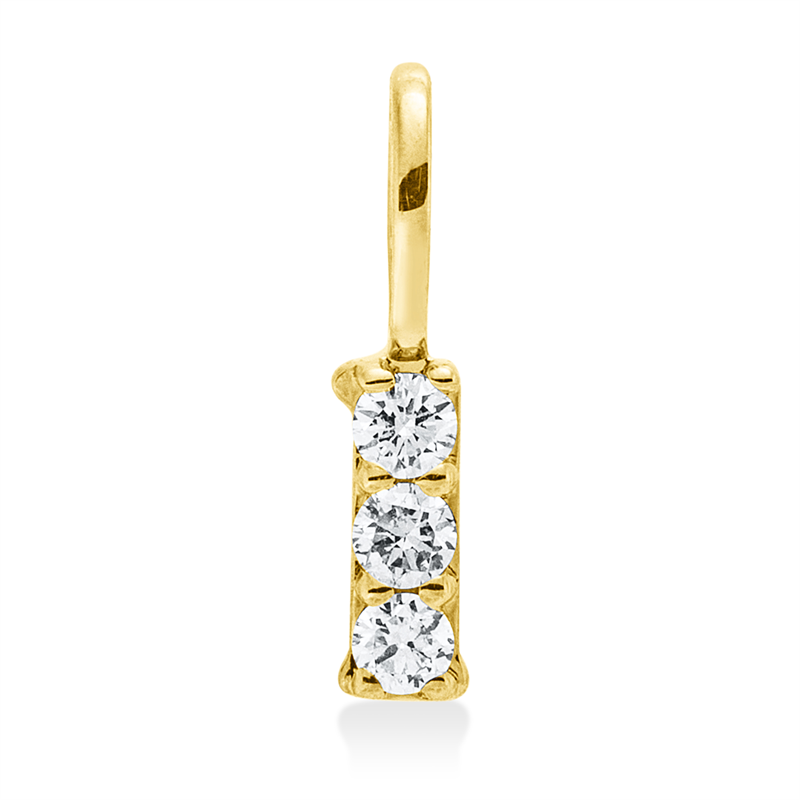 Buchstabe Anhänger Gelbgold 18kt 0,07ct