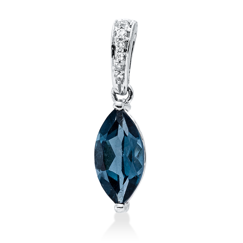 Anhänger Weißgold 14kt 0,02ct
