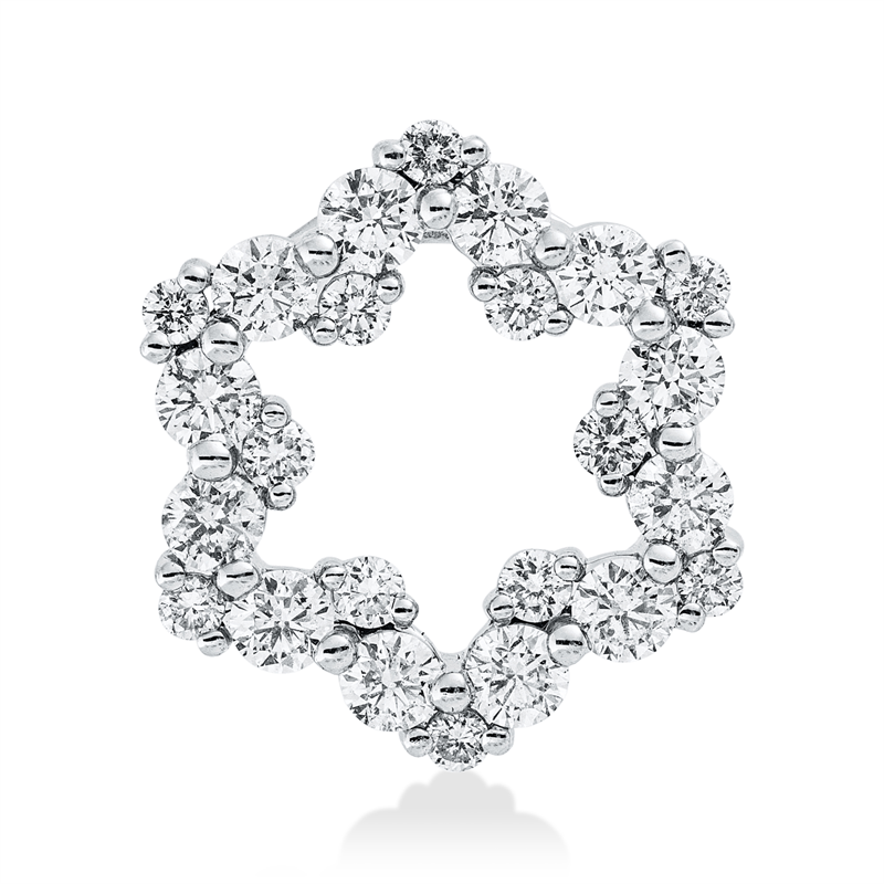 Symbol Anhänger Weißgold 14kt 1,01ct