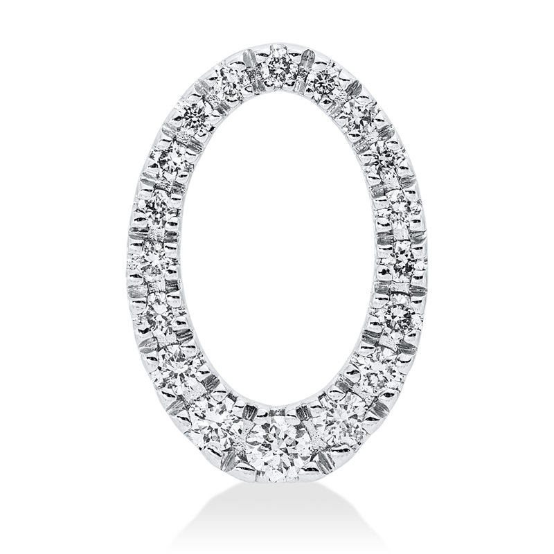 Symbol Anhänger Weißgold 14kt 0,36ct